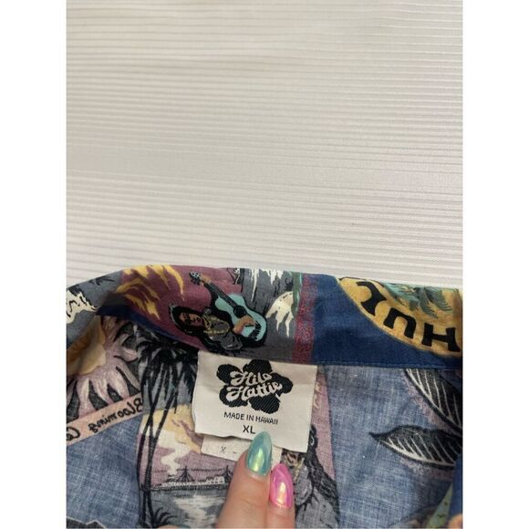 Hilo Hattie Y2K Vintage Hawaii Hawaiian 80s Short Sleeve Button Up Shirt Size XL - Picture 3 of 7